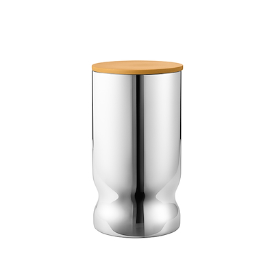 Georg Jensen Alfredo opbevaringsdåse gul stål 1 liter