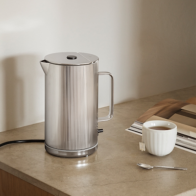 Georg Jensen Bernadotte el-kedel stål 1,5 liter 2200 watt