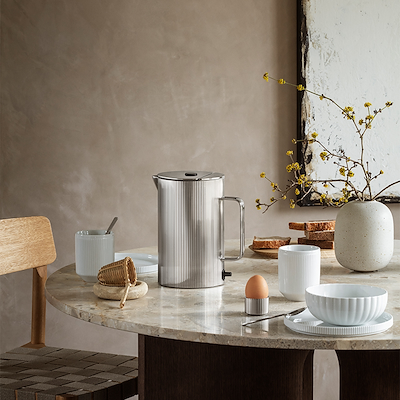 Georg Jensen Bernadotte el-kedel stål 1,5 liter 2200 watt