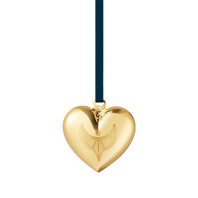 Georg Jensen jul 2024 julehjerte forgyldt