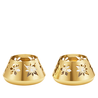 Georg Jensen Jul 2024 fyrfadsstager forgyldt 2 stk.