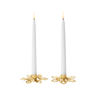 Georg Jensen Jul 2024 kertelysestage snefnug 2 stk. forgyldt