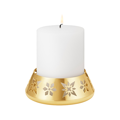 Georg Jensen Jul 2024 lysestage til bloklys forgyldt