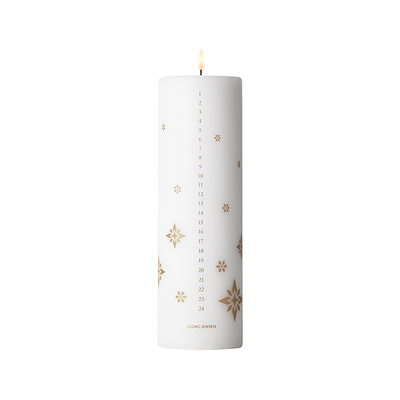 Georg Jensen jul 2024 kalenderlys guld