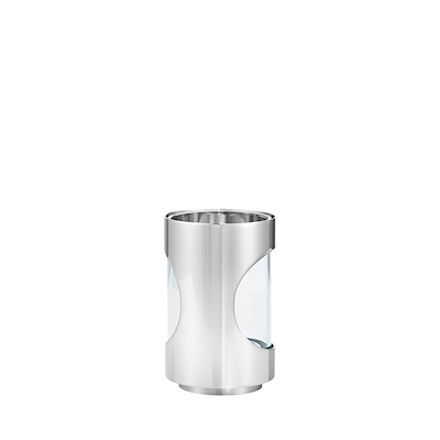 Georg Jensen Chrome Contours fyrfadsstage H12 cm