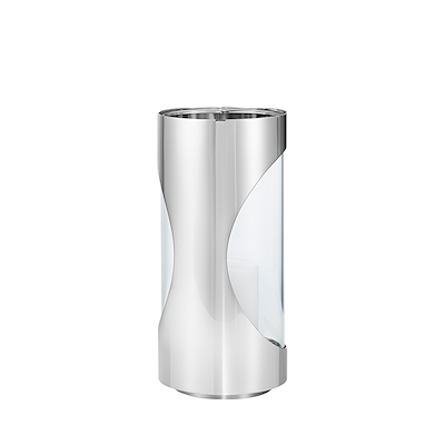Georg Jensen Chrome Contours lysestage lille H22 cm