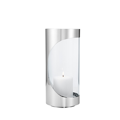 Georg Jensen Chrome Contours lysestage medium H28 cm