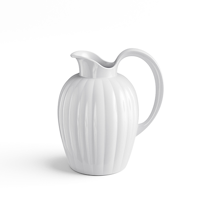 Georg Jensen Bernadotte flødekande hvid 0,5 liter