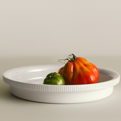 Georg Jensen Bernadotte ovnfast fad rund