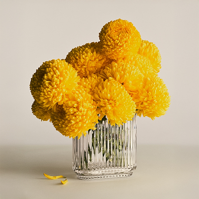 Georg Jensen Bernadotte vase glas oval H16 cm