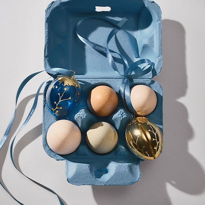 Georg Jensen påskeæg ornament guld 2025
