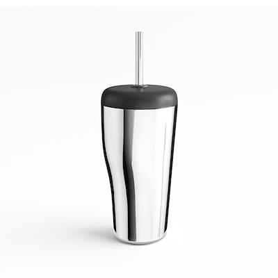 Georg Jensen Sky termokop med sugerør stål 40 cl