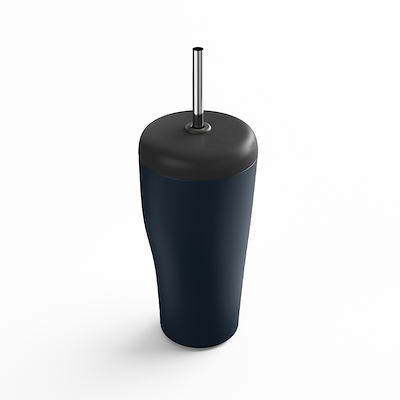 Georg Jensen Sky termokop med sugerør blå 40 cl