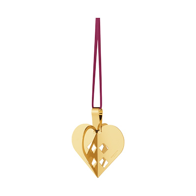 Georg Jensen Jul 2025 juleornament hjerte guld