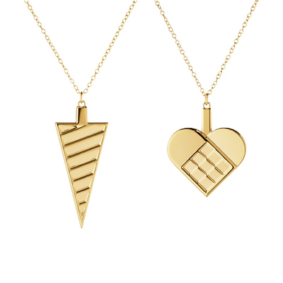 Georg Jensen Jul 2025 ornamentsæt guld