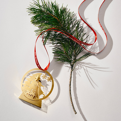 Georg Jensen Jul 2025 juleuro snekugle forgyldt