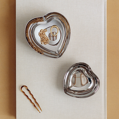 Georg Jensen hjerteskål lille rustfrit stål