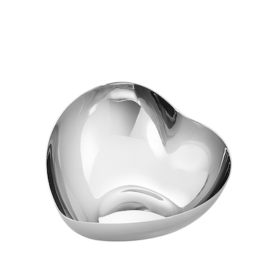 Georg Jensen hjerteskål mellem rustfrit stål