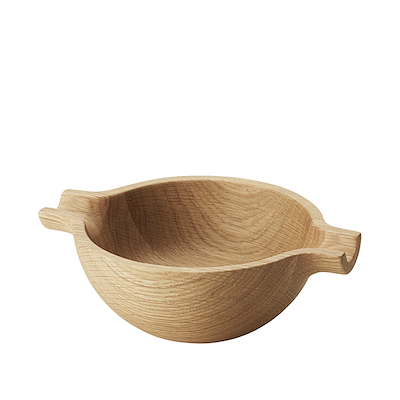 Georg Jensen Koppel skål med håndtag egetræ lille Ø 15,3 cm