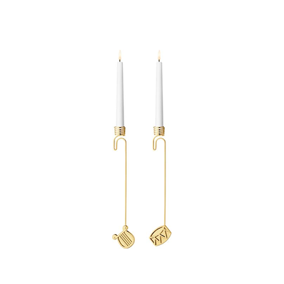 Georg Jensen Jul 2026 lyseholdersæt forgyldt