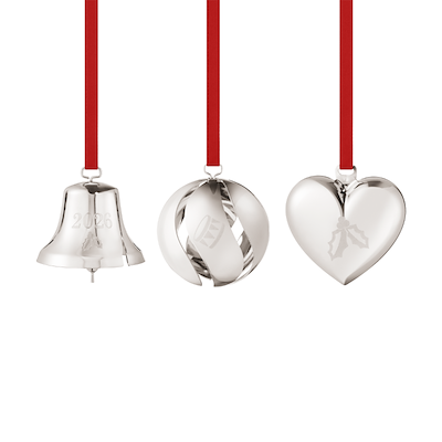 Georg Jensen Jul 2026 ornamentsæt 3 stk. palladium