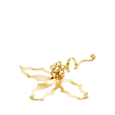 Georg Jensen Jul 2026 juleornament mistelten forgyldt stor