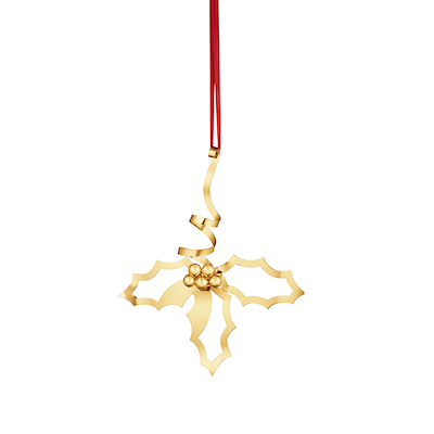 Georg Jensen Jul 2026 juleornament mistelten forgyldt stor