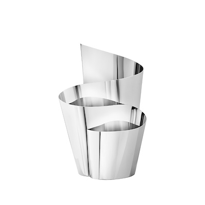 Georg Jensen Fold vase rustfrit stål høj