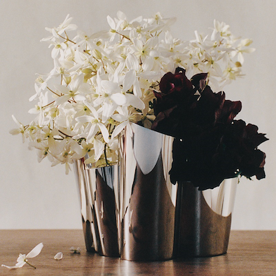 Georg Jensen Fold vase rustfrit stål bred