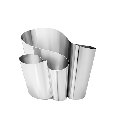 Georg Jensen Fold vase rustfrit stål bred