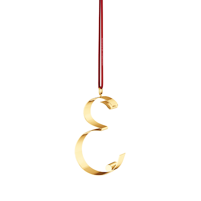 Georg Jensen Christmas Collectibles bogstavsornament E