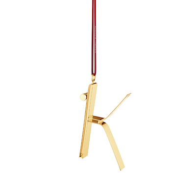 Georg Jensen Christmas Collectibles bogstavsornament K