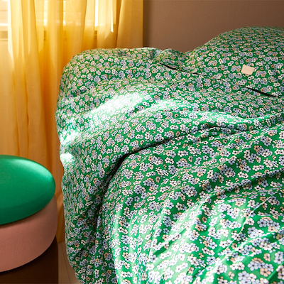 Juna Grand Pleasantly sengetøj grøn 140x200 cm