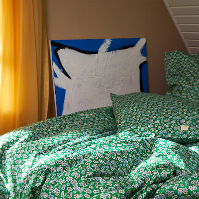 Juna Grand Pleasantly sengetøj grøn 140x220 cm