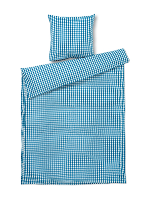 Juna sengesæt Bæk & Bølge blå/birk 140 x 200 cm