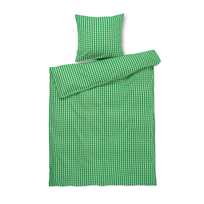 Juna sengesæt Bæk & Bølge grøn/sand 140 x 200 cm