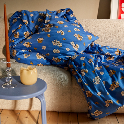 Juna Grand Pleasantly sengetøj blå 140x200 cm