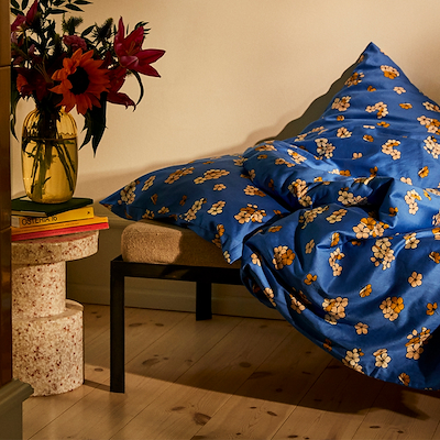 Juna Grand Pleasantly sengetøj blå 140x220 cm