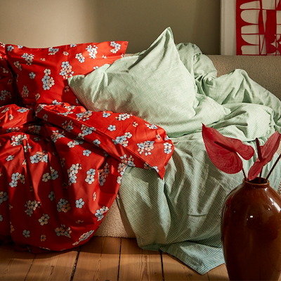 Juna Grand Pleasantly sengetøj chili 140x220 cm