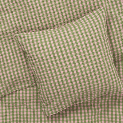 Juna Bæk&Bølge sengetøj 140x200 cm grøn/soft pink