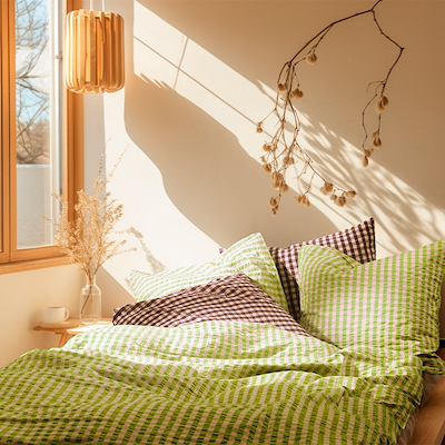 Juna Bæk&Bølge sengetøj grøn 140x200 cm