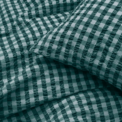 Juna Bæk&Bølge sengetøj grøn/lyseblå 140x200 cm