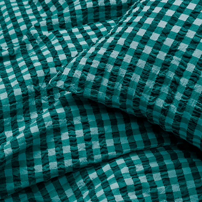 Juna Bæk&Bølge sengetøj grøn/lyseblå 140x220 cm