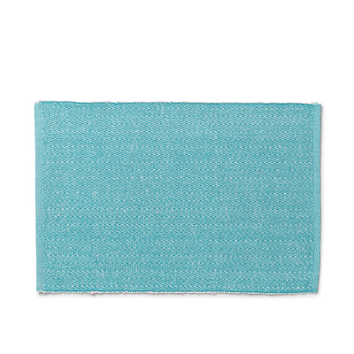 Lyngby Porcelæn Herringbone dækkeserviet turkis 43x30 cm