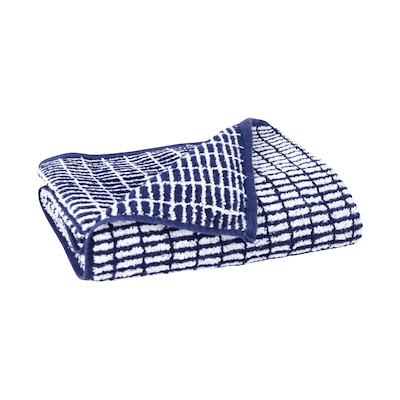 Juna Nuance håndklæde blå/mørkeblå 70x140 cm