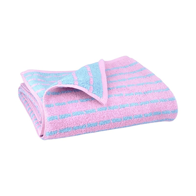 Juna Nuance håndklæde lys blå/rosa 70x140 cm