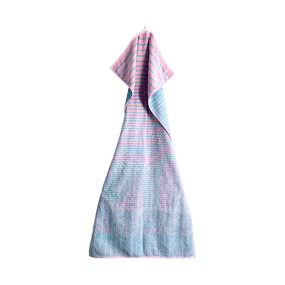 Juna Nuance håndklæde lys blå/rosa 70x140 cm