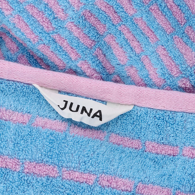 Juna Nuance håndklæde lys blå/rosa 70x140 cm