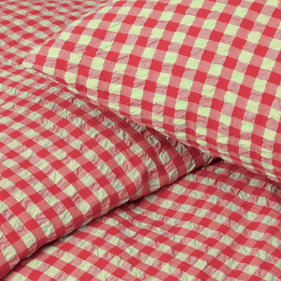 Juna Bæk&Bølge sengetøj rød/gul 140x200 cm