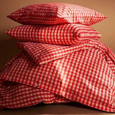 Juna Bæk&Bølge sengetøj rød/gul 140x200 cm